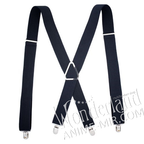 Косплей подтяжки - черные / Suspenders - black 